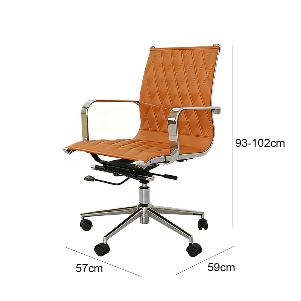 EBGO Adjustable Mid-Back Office Chair-Furniture > Office > Office &amp; Desk Chairs-PEROZ Accessories