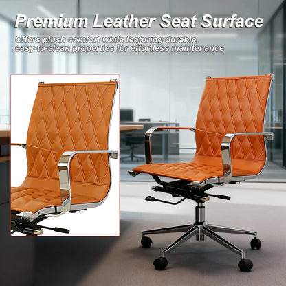 EBGO Adjustable Mid-Back Office Chair-Furniture > Office > Office &amp; Desk Chairs-PEROZ Accessories