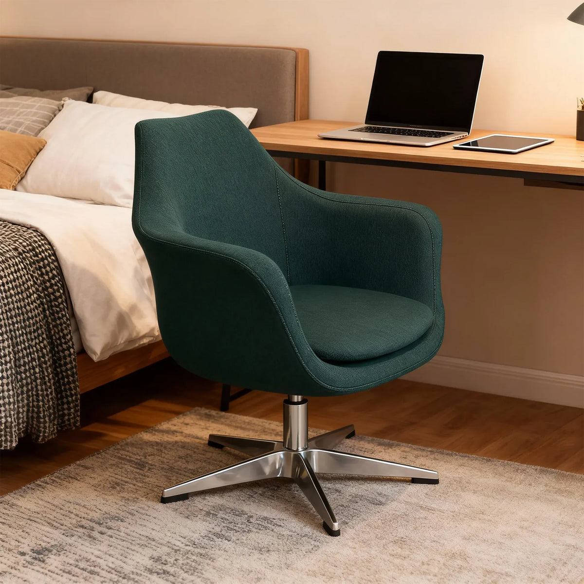 EBGO 360° Swivel Leisure/Office Chair-Furniture > Office > Office &amp; Desk Chairs-PEROZ Accessories