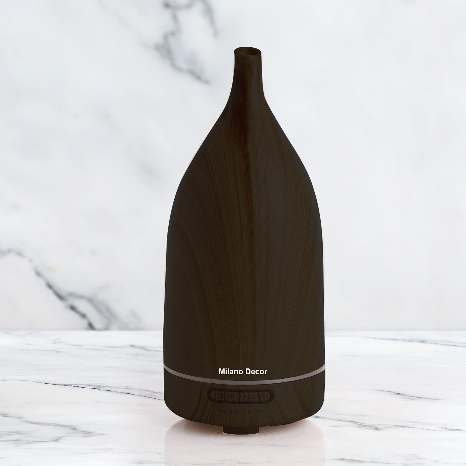 Milano Decor Aroma Diffuser 100ml Ultrasonic Humidifier Purifier And 3 Pack Oils - Dark Wood-Appliances &gt; Aroma Diffusers &amp; Humidifiers &gt; Aroma Diffusers-PEROZ Accessories