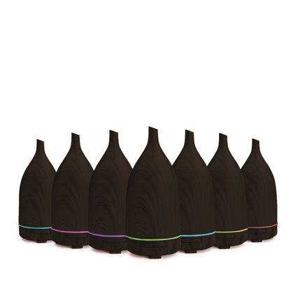 Milano Decor Aroma Diffuser 100ml Ultrasonic Humidifier Purifier And 3 Pack Oils - Dark Wood-Appliances &gt; Aroma Diffusers &amp; Humidifiers &gt; Aroma Diffusers-PEROZ Accessories