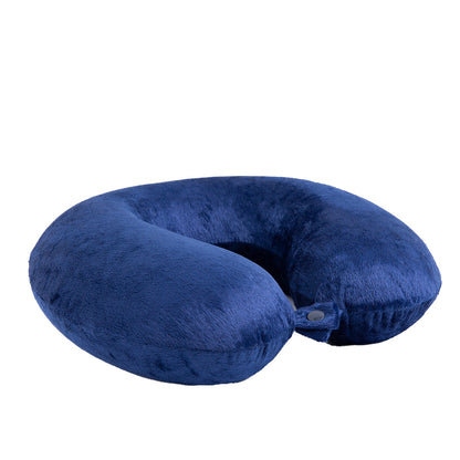 Milano Decor Memory Foam Travel Neck Pillow With Clip Cushion Support Soft Blue-Home &amp; Garden &gt; Bedding &gt; Pillows-PEROZ Accessories