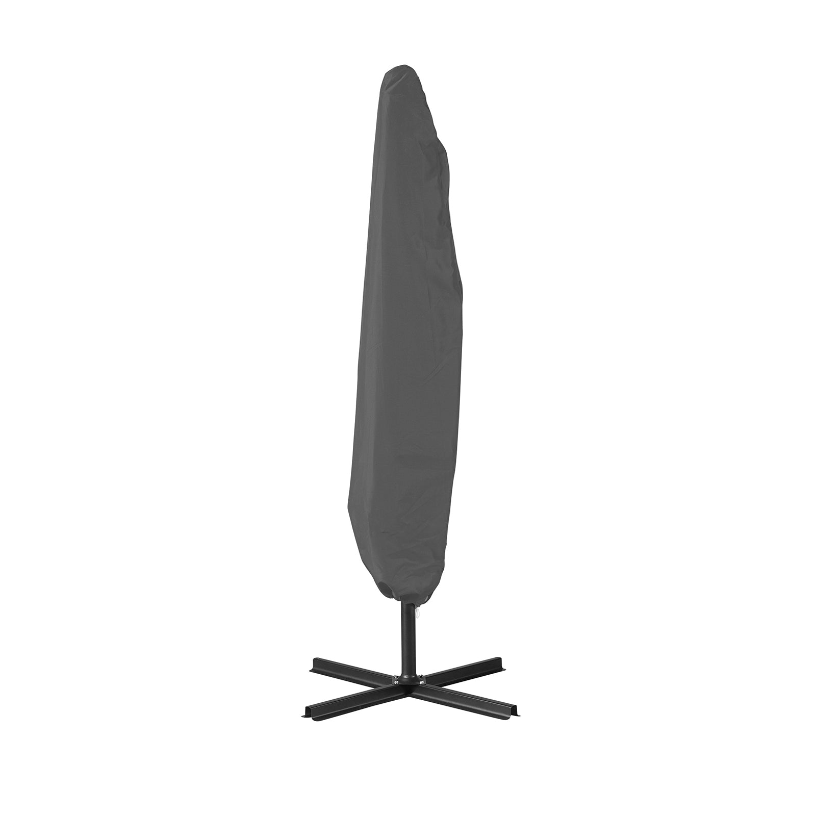 Milano 3M Outdoor Umbrella Cantilever With Protective Cover Patio Garden Shade - Charcoal-Furniture &gt; Outdoor &gt; Outdoor Furniture Accessories-PEROZ Accessories