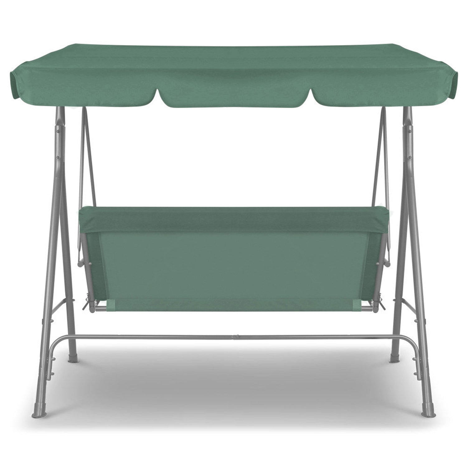 Milano Outdoor Swing Bench Seat Chair Canopy Furniture 3 Seater Garden Hammock - Dark Green-Furniture &gt; Outdoor &gt; Outdoor Chairs-PEROZ Accessories