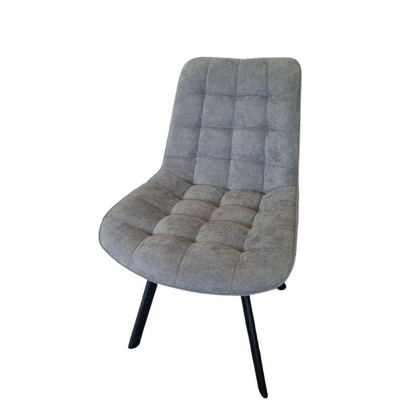 4PCS Neo Softy Dark Grey Fabric Dining Chairs-Furniture &gt; Dining &gt; Kitchen &amp; Dining Chairs-PEROZ Accessories