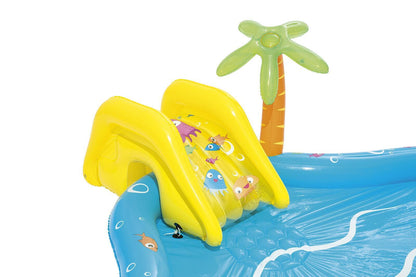 Bestway 273L Inflatable Sea Life Water Fun Park Pool with Slide - 2.8m x 87cm-Water Play Toys-PEROZ Accessories