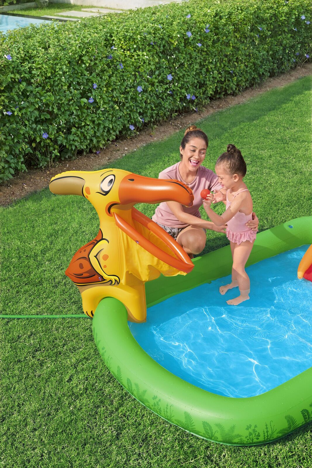190L Jurassic Splash Water Play Centre, Bright Dinosaur Theme with Slide-Home &amp; Garden &gt; Pool &amp; Accessories &gt; Pool Toys &amp; Inflatables-PEROZ Accessories