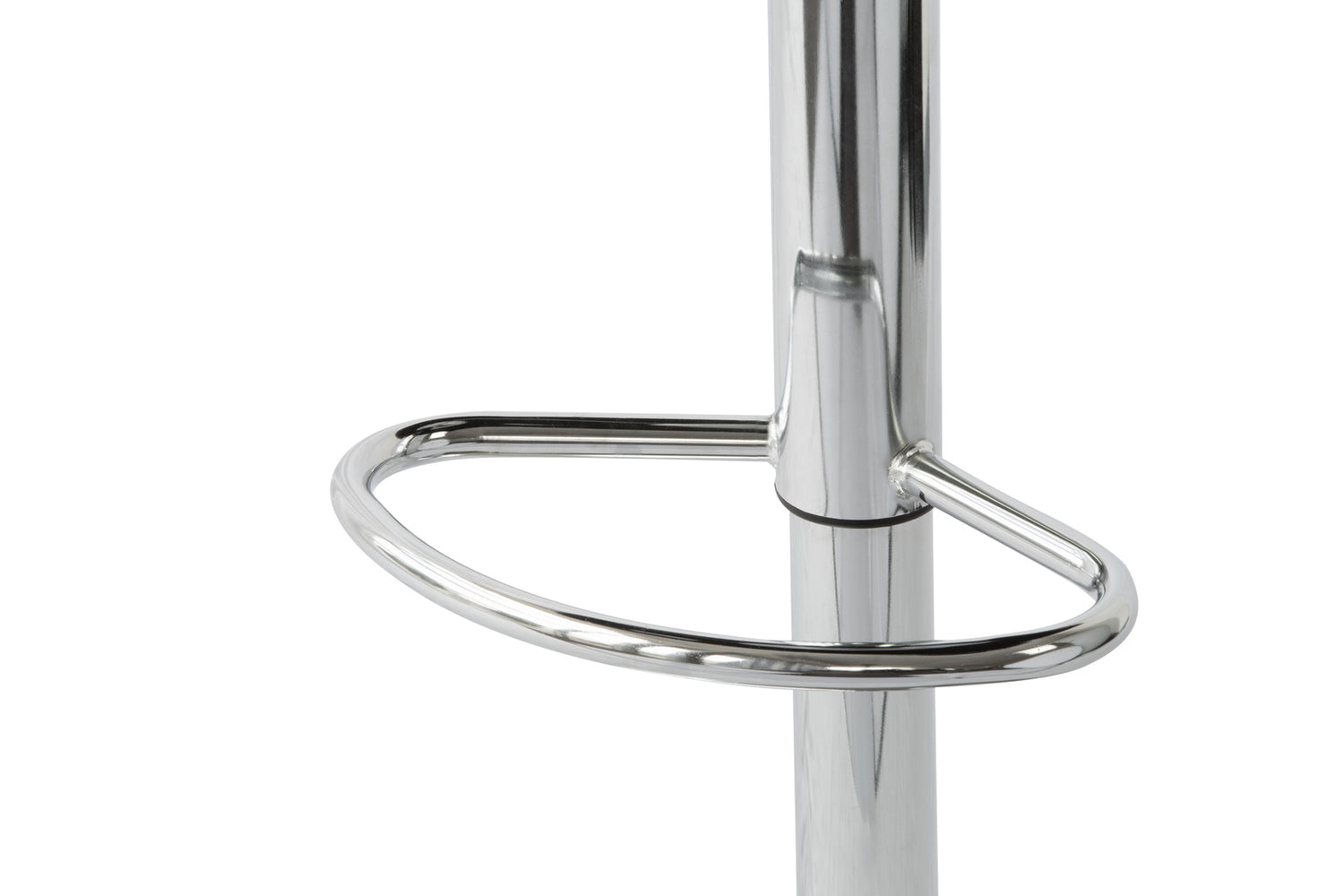 2 Curve Leather Barstools (White) w/ Adjustable Height, 78-99cm-Furniture &gt; Bar Stools &amp; Chairs &gt; Table &amp; Bar Stools-PEROZ Accessories