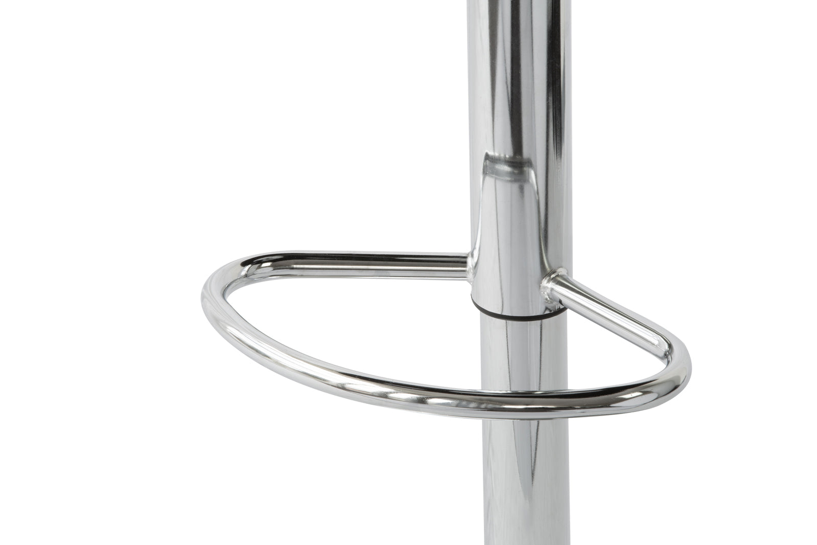 2 Curve Leather Barstools (White) w/ Adjustable Height, 78-99cm-Furniture &gt; Bar Stools &amp; Chairs &gt; Table &amp; Bar Stools-PEROZ Accessories