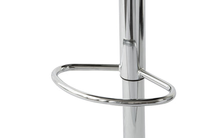 2 Curve Leather Barstools (White) w/ Adjustable Height, 78-99cm-Furniture &gt; Bar Stools &amp; Chairs &gt; Table &amp; Bar Stools-PEROZ Accessories