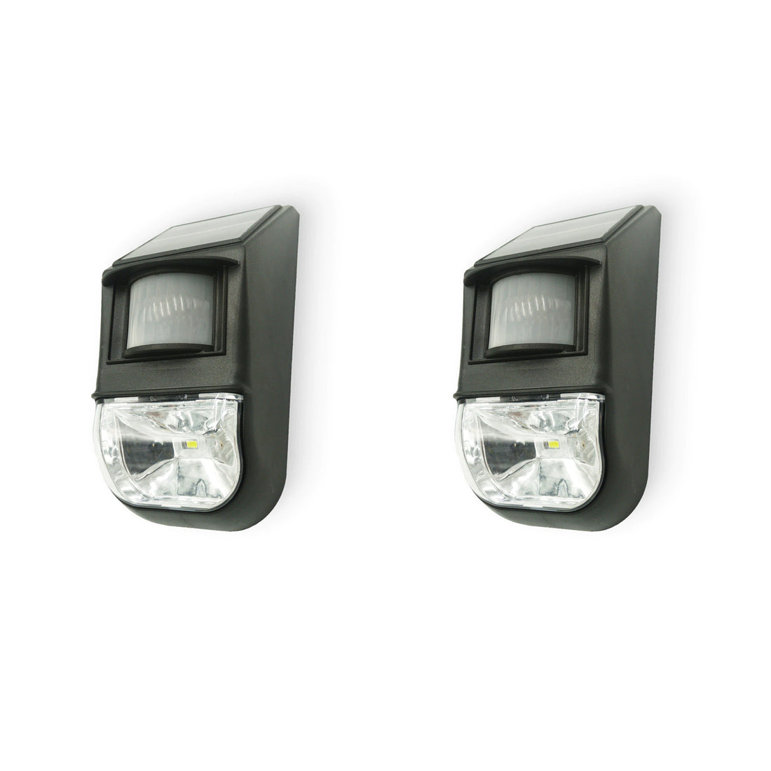 Solar-Powered Motion Sensor Light (2-Piece), Detects Motion, Rechargeable-Outdoor Lights-PEROZ Accessories