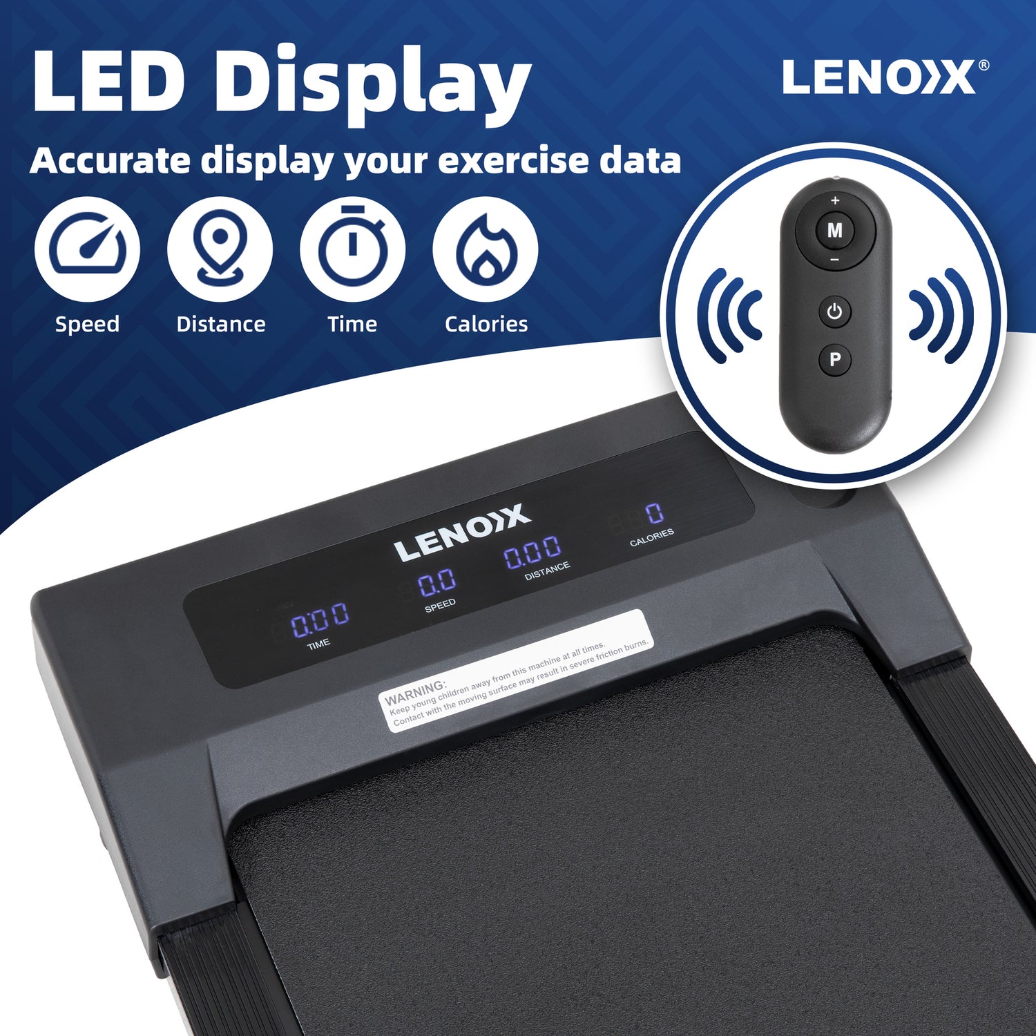 1.5 HP Electric Walking Pad Treadmill with Remote Control and Display Screen-Walking Pad-PEROZ Accessories