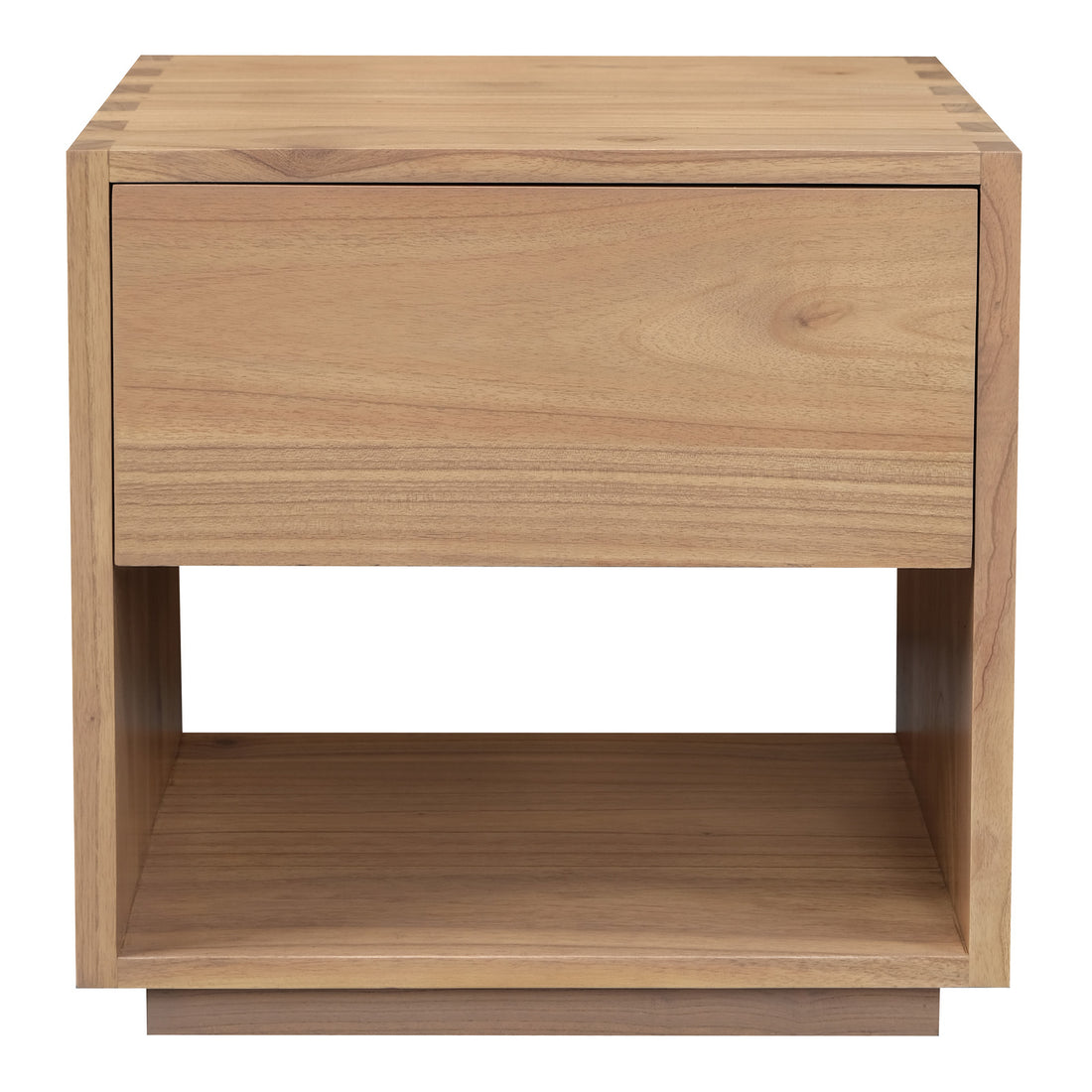 Oscar 1 Drawer Bedside Table (Natural)-BedSide Tabless-PEROZ Accessories