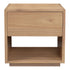 Oscar 1 Drawer Bedside Table (Natural)-BedSide Tabless-PEROZ Accessories