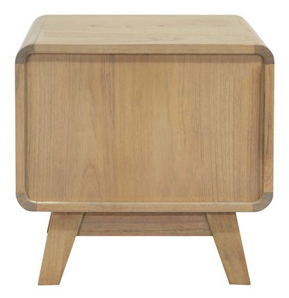 Providence 2 Drawer Bedside Table (Natural)-Furniture &gt; Bedroom &gt; Bedside Tables-PEROZ Accessories