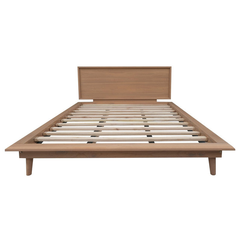 Gatsby Platform Queen Bed (Natural)-Furniture &gt; Bedroom &gt; Beds &amp; Bed Frames-PEROZ Accessories