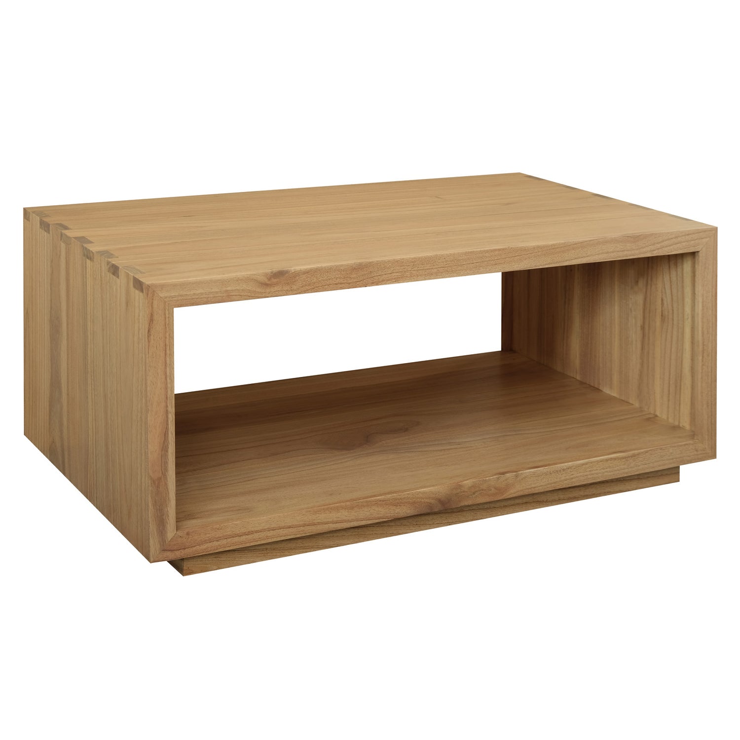 Oscar Solid Mindi Timber Coffee Table (Natural)-Furniture > Living Room > Coffee Tables-PEROZ Accessories