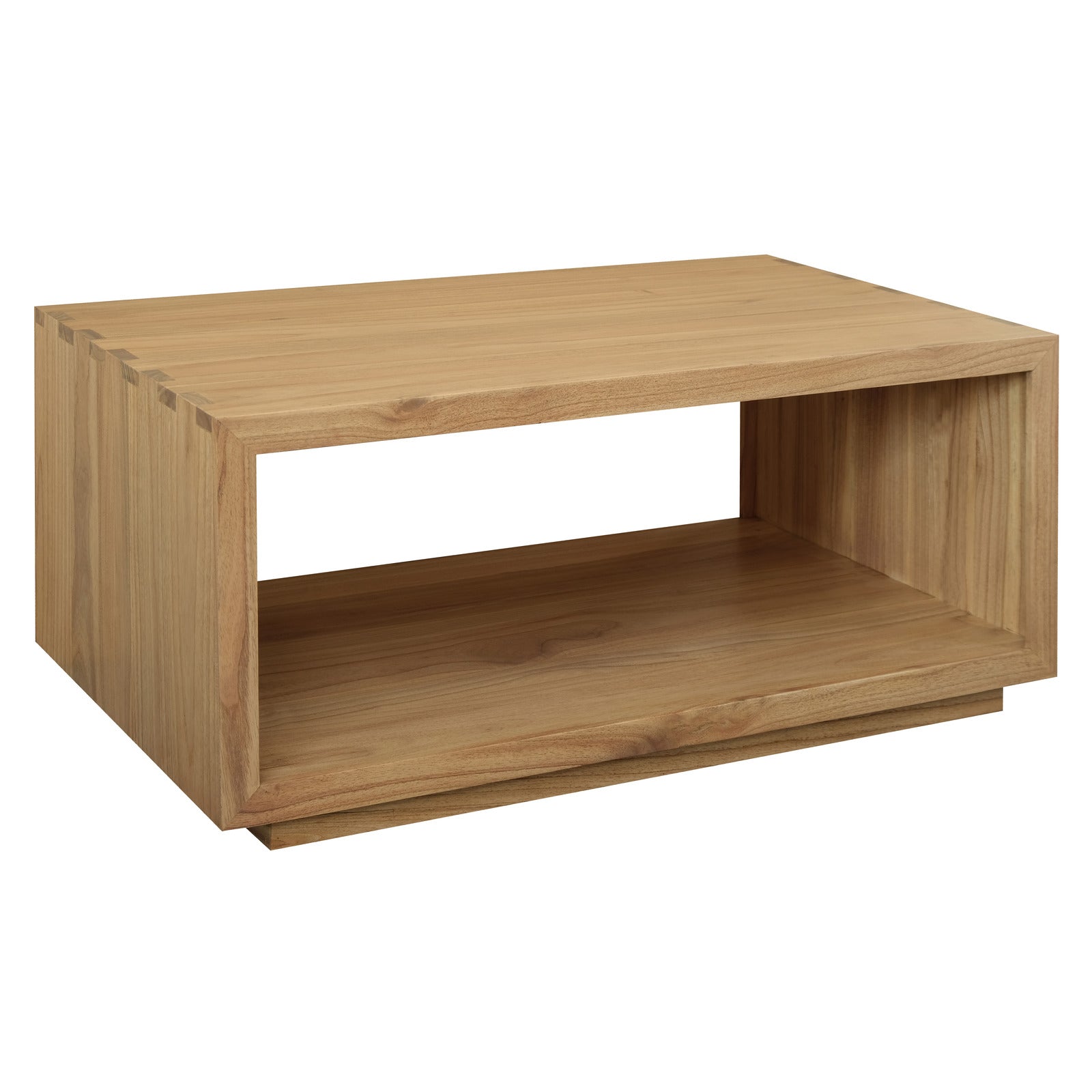 Oscar Solid Mindi Timber Coffee Table (Natural)-Furniture > Living Room > Coffee Tables-PEROZ Accessories