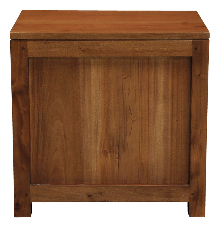 Paris 1 Drawer Solid Mahogany Timber Lamp Table (Light Pecan)-Furniture &gt; Bedroom &gt; Bedside Tables-PEROZ Accessories