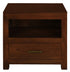 Paris 1 Drawer Solid Mahogany Timber Lamp Table (Mahogany)-Furniture > Bedroom > Bedside Tables-PEROZ Accessories