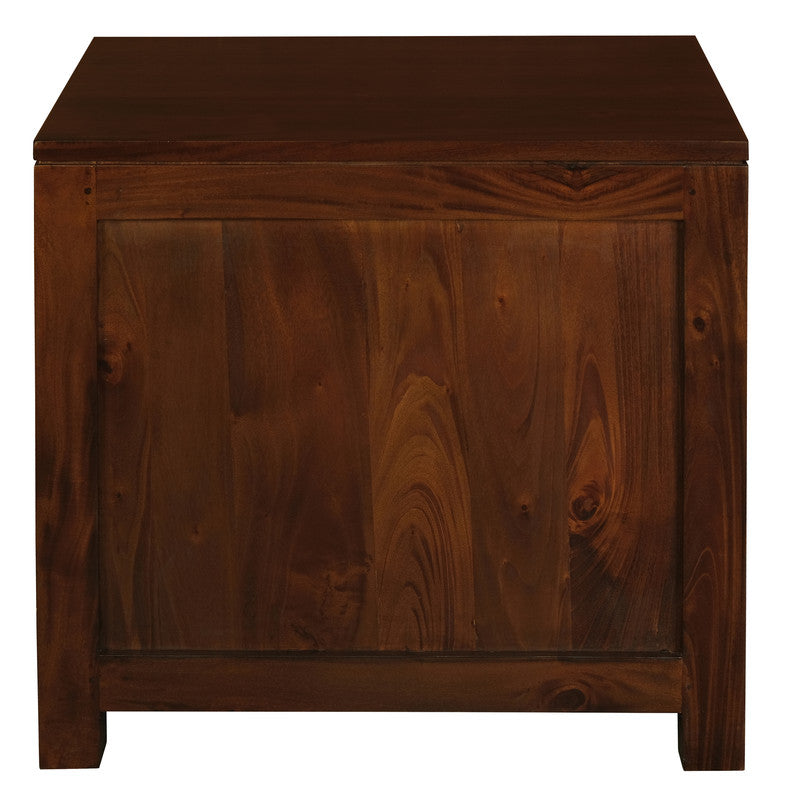 Paris 1 Drawer Solid Mahogany Timber Lamp Table (Mahogany)-Furniture &gt; Bedroom &gt; Bedside Tables-PEROZ Accessories