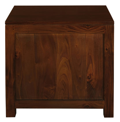 Paris 1 Drawer Solid Mahogany Timber Lamp Table (Mahogany)-Furniture &gt; Bedroom &gt; Bedside Tables-PEROZ Accessories