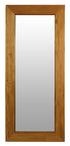 Manhattan Solid Timber Frame Wall Mirror - Light Pecan-Home & Garden > Decor > Mirrors-PEROZ Accessories