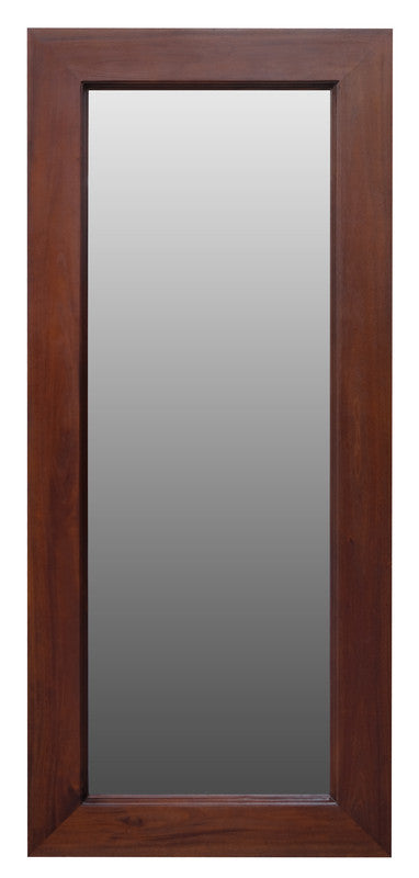 Manhattan Solid Timber Frame Wall Mirror - Mahogany-Home &amp; Garden &gt; Decor &gt; Mirrors-PEROZ Accessories