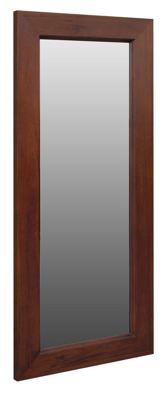 Manhattan Solid Timber Frame Wall Mirror - Mahogany-Home &amp; Garden &gt; Decor &gt; Mirrors-PEROZ Accessories