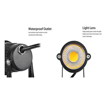 10PCS LED Spotlights Landscape Warm light Lamp Waterproof Outdoor Garden Yard 12V-Home &amp; Garden > Lighting-PEROZ Accessories