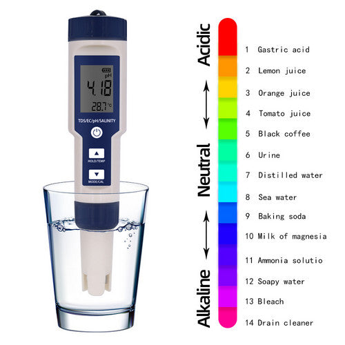 5 in 1 PH Meter Water Quality Monitor Tester Pen and one Bestway Surface Skimmer-Home &amp; Garden &gt; Pool &amp; Accessories &gt; Pool Sweeps &amp; Vacuums-PEROZ Accessories