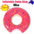 2pcs Pink Inflatable Giant Donut Raft Swim Ring Float Swimming Pool Beach Lounge Pink Coff 80CM-Auto Accessories > Auto Accessories Others > Automotive Repair & Speciality Tools-PEROZ Accessories