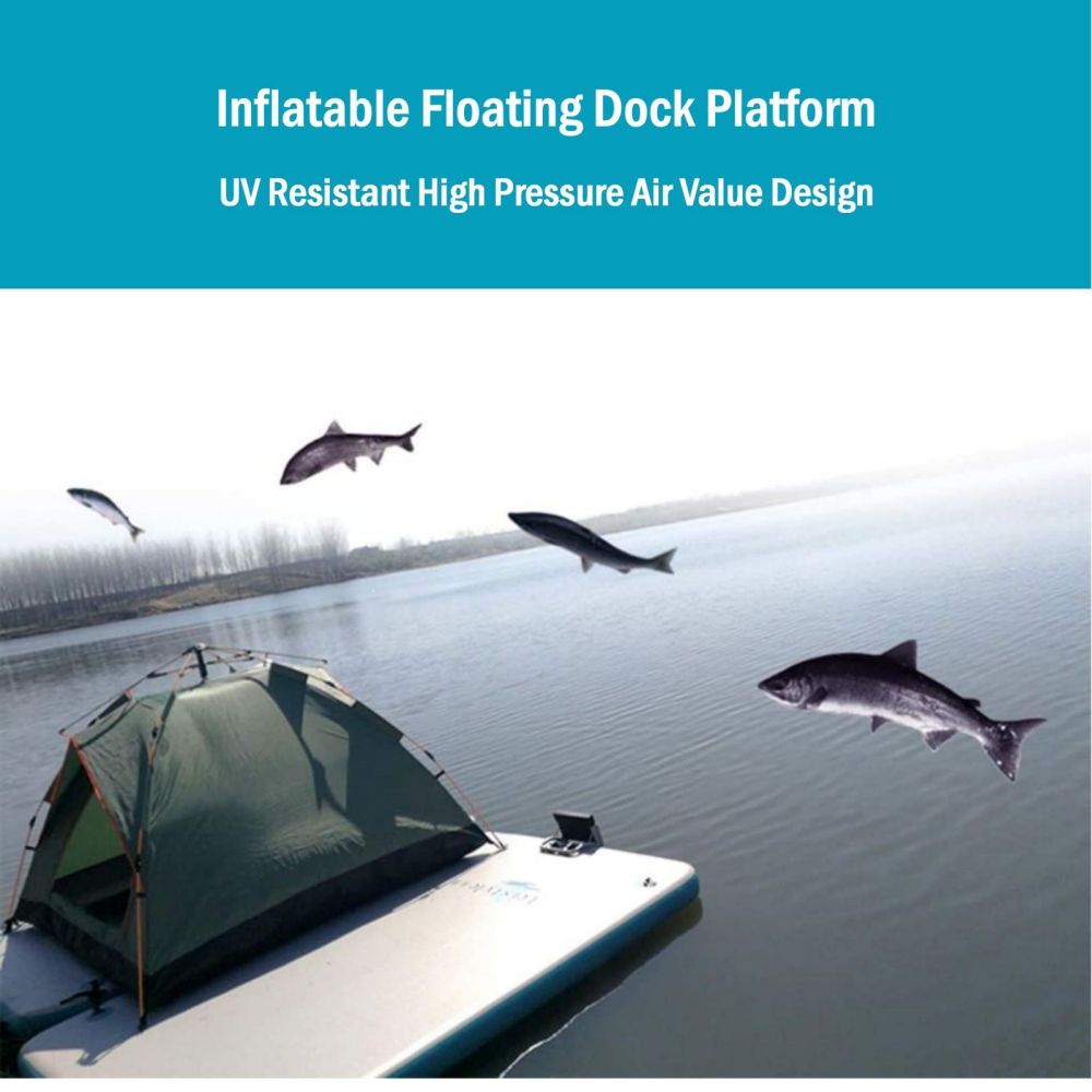 Inflatable Floating Fishing Dock Platform For Adults And Children - St ...