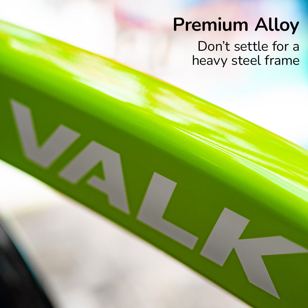 VALK Shuttle 5 Electric Folding Bike, Gen II, 20&quot; Tyres, Shimano 7-Speed, Lime Green-Sports &amp; Fitness &gt; Bikes &amp; Accessories-PEROZ Accessories