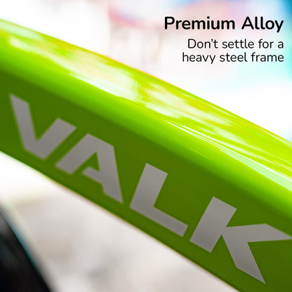 VALK Shuttle 5 Electric Folding Bike, Gen II, 20&quot; Tyres, Shimano 7-Speed, Lime Green-Sports &amp; Fitness &gt; Bikes &amp; Accessories-PEROZ Accessories