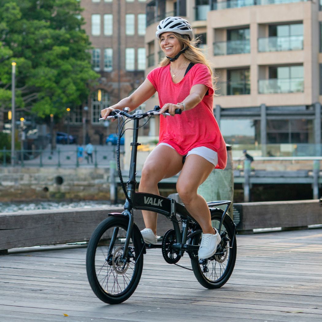 VALK Shuttle 5 Electric Folding Bike, Gen II, 20" Tyres, Shimano 7-Speed, Dark Grey-Sports &amp; Fitness > Bikes &amp; Accessories-PEROZ Accessories