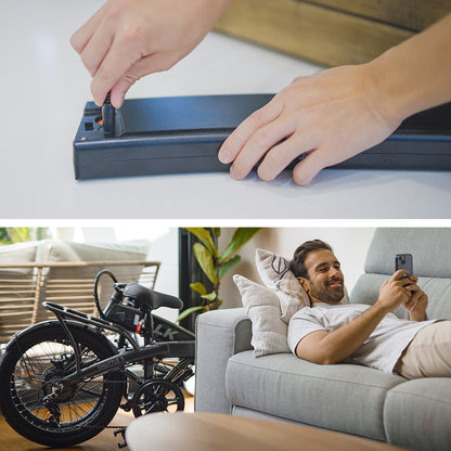 VALK Shuttle 5 Electric Folding Bike, Gen II, 20&quot; Tyres, Shimano 7-Speed, Dark Grey-Sports &amp; Fitness &gt; Bikes &amp; Accessories-PEROZ Accessories