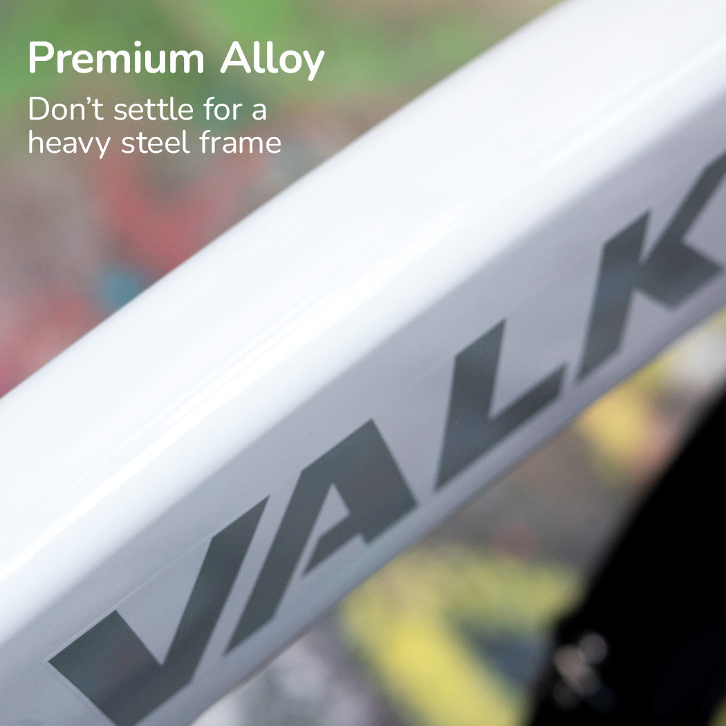 VALK Shuttle 5 Electric Folding Bike, Gen II, 20&quot; Tyres, Shimano 7-Speed, White-Sports &amp; Fitness &gt; Bikes &amp; Accessories-PEROZ Accessories
