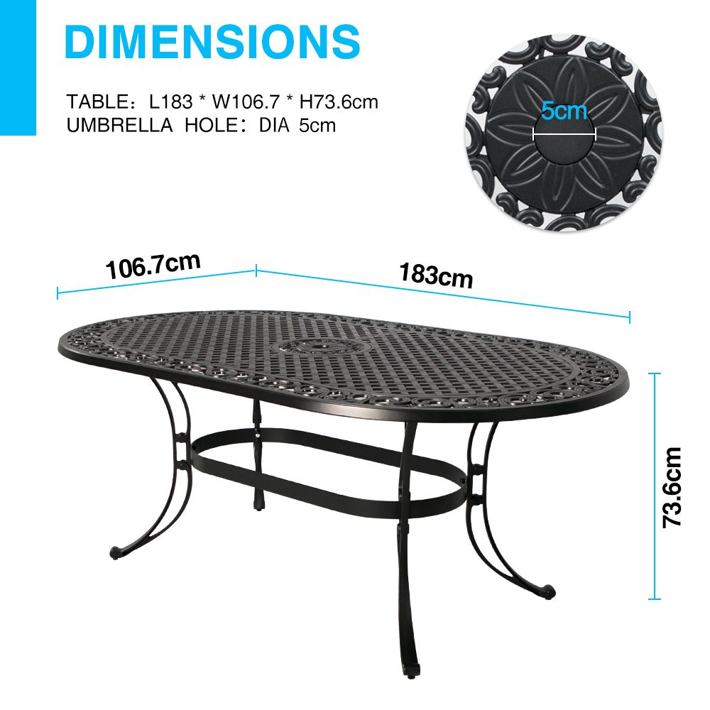 Fiji oval dining table-Furniture > Dining > Dining Tables-PEROZ Accessories