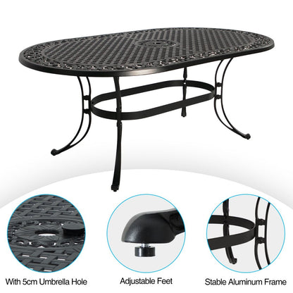 Fiji oval dining table-Furniture > Dining > Dining Tables-PEROZ Accessories