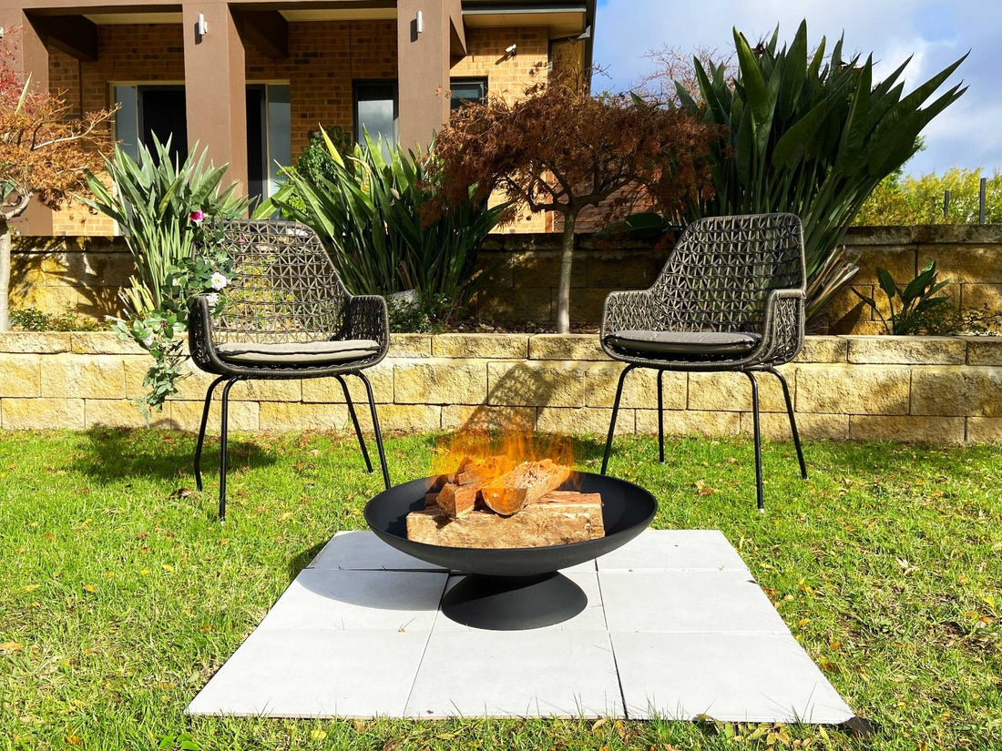 Black Lassen Cast Iron Fire Pit-Fire Pits-PEROZ Accessories