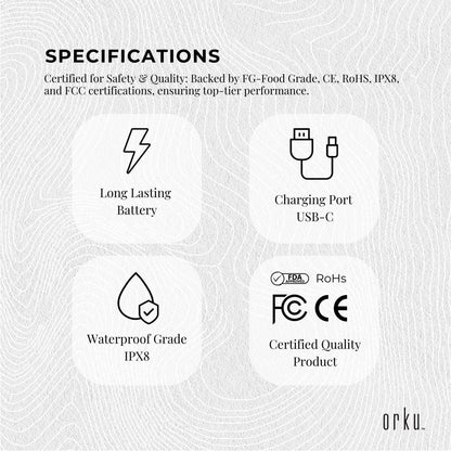 Teeth Water Flosser Rechargeable Cordless Cleaner - Travel Oral Irrigator White-Oral Care-PEROZ Accessories