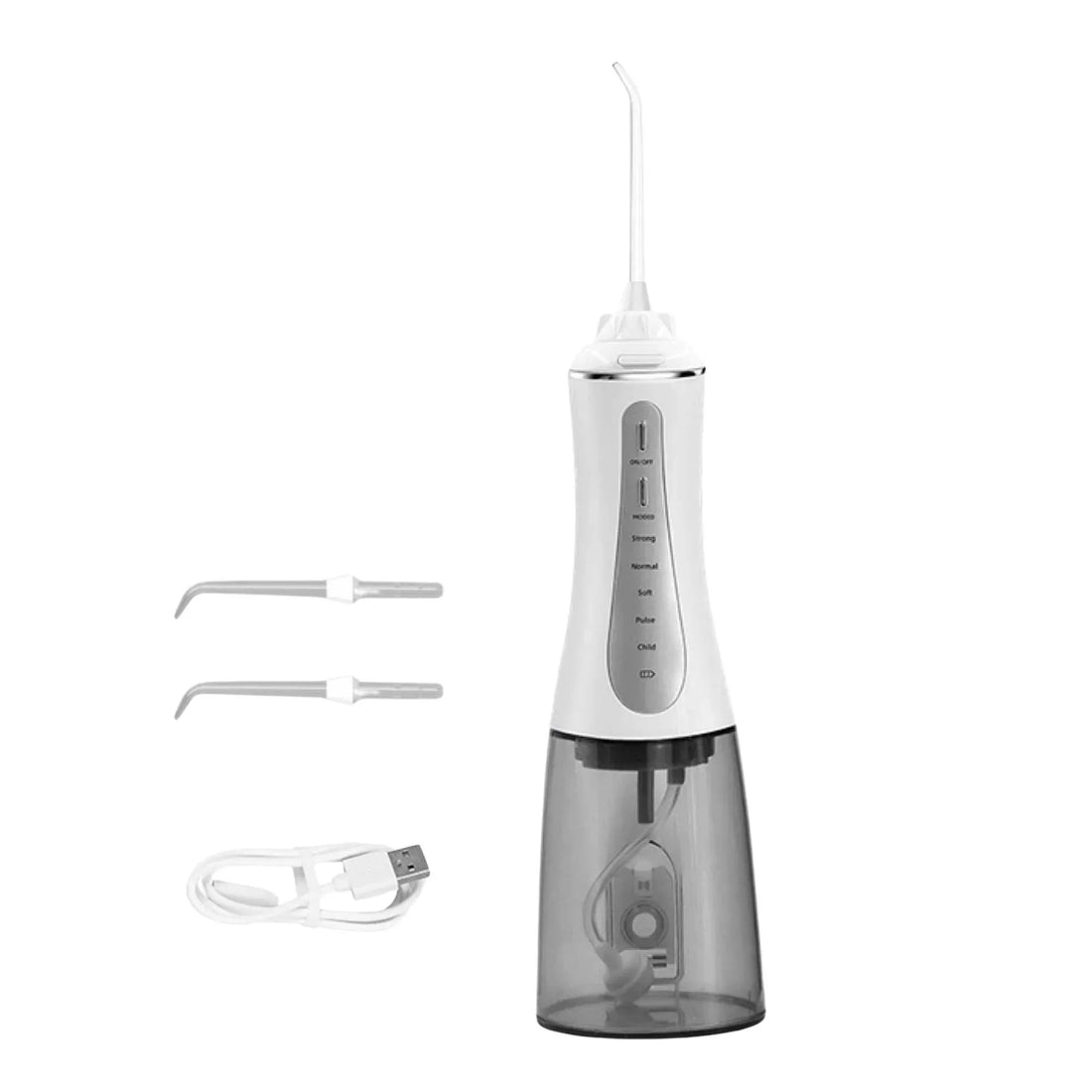 Orku Portable Oral Irrigator Flosser 350ml - Rechargeable Water Dental Teeth Cleaner-Oral Care-PEROZ Accessories