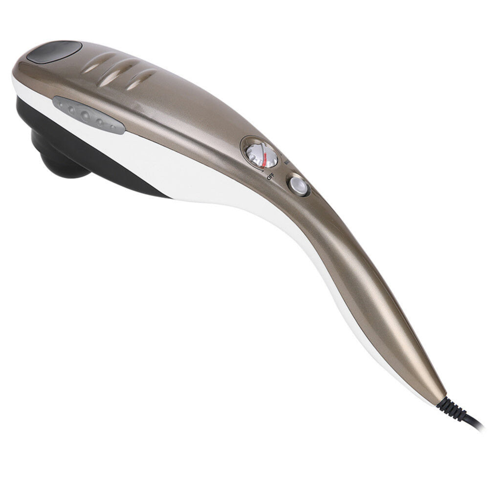 Full Body Handheld Massager Machine Champagne - 6 Massage Heads Neck Shoulder-Health &amp; Beauty &gt; Massage-PEROZ Accessories
