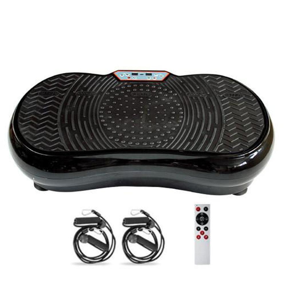 Social Hike Black Vibration Machine Platform - Exercise Plate Whole Body Workout-Sports &amp; Fitness &gt; Fitness Accessories-PEROZ Accessories