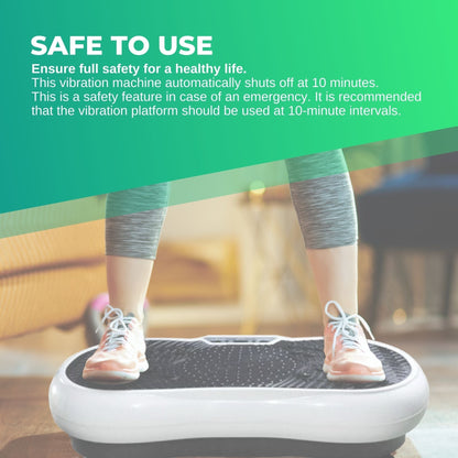 Social Hike White Vibration Machine Platform - Exercise Plate Whole Body Workout-Sports &amp; Fitness &gt; Fitness Accessories-PEROZ Accessories