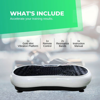Social Hike White Vibration Machine Platform - Exercise Plate Whole Body Workout-Sports &amp; Fitness &gt; Fitness Accessories-PEROZ Accessories