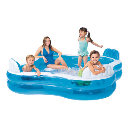 Intex Swim Center Square Inflatable Lounge Pool-Home &amp; Garden &gt; Pool &amp; Accessories &gt; Pool Toys &amp; Inflatables-PEROZ Accessories