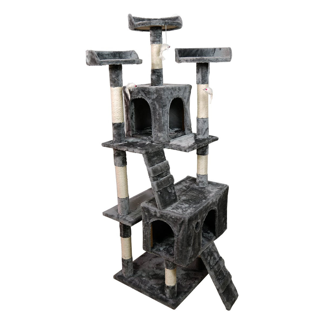 Furtastic 170cm Cat Tree Scratching Post - Dark Grey-Cat Trees-PEROZ Accessories