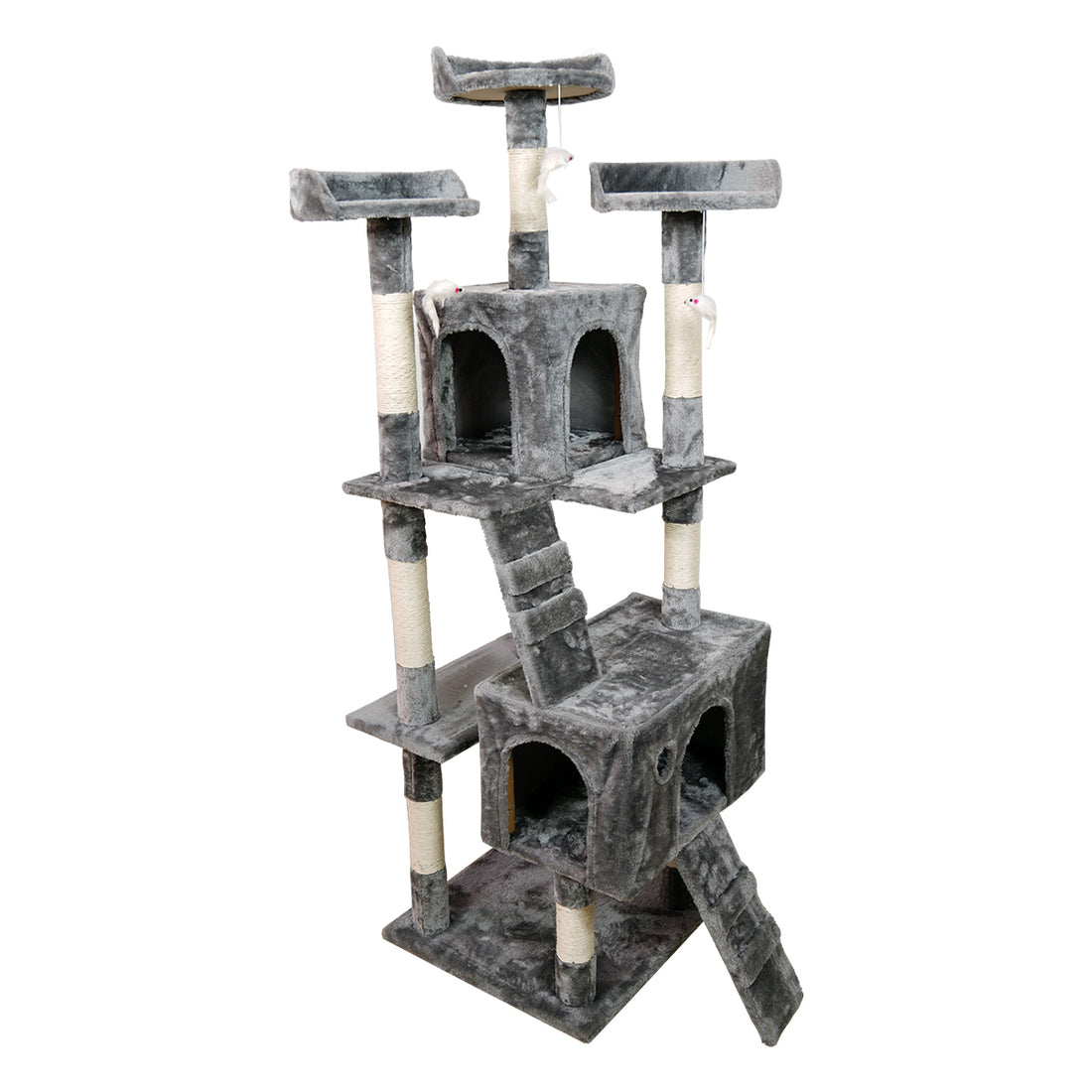 Furtastic 170cm Cat Tree Scratching Post - Silver Grey-Cat Trees-PEROZ Accessories